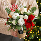 Цветы в стаканчике «Тёплые пожелания»