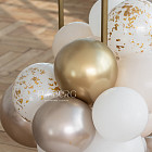 Арка-фотозона с шариками «White Gold»