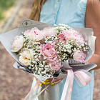 Букет пионов «Розали»