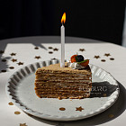 Свечи для торта «Белый перламутр», 10 шт.