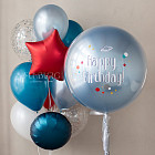 Большой стеклянный шар «Space» 24″