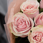 Монобукет из роз Pink Mondial XS