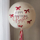 Большой стеклянный шар «Cranberry» 24″