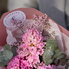 Мини-букет из розовых гиацинтов