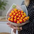 Букет тюльпанов «Огонь любви»