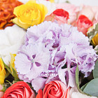 Композиция в деревянном ящике «Палитра лета»