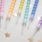 Свечи для торта «Спирали», 6 шт. (цветные)