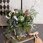 Композиция из нобилиса «В зимнем лесу»