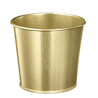 Кашпо металлическое (золотое)