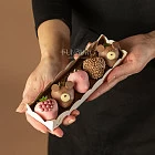 Набор клубники в шоколаде «Мишки» XS (в розовом)