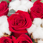 Цветы в шляпной коробке «Пряности и страсти»