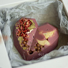 Сердце из бельгийского шоколада (шоколад Ruby)