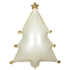 Шар из фольги «Ёлочка кремовая»