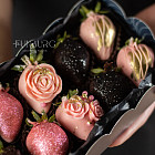 Набор клубники в шоколаде «Ночь нежна» S