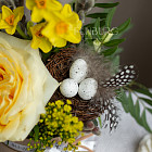 Пасхальная мини-композиция с гнёздышком
