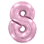 Шар из фольги «Цифра 8 (розовая)»