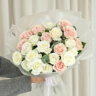 Монобукет из сортовых роз «Розовый сад»