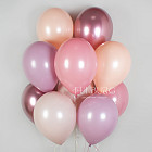 Гелиевые шары без рисунка «Ассорти (сливочная карамель)»