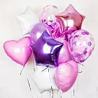 Набор шаров «Звездный день рождения (для девочки)»