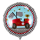 Шарик из фольги «Гоночные машинки» (ретро)
