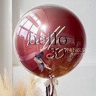 Большой стеклянный шар «Черешня» 24″