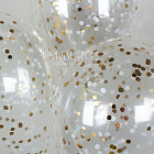 Шар с конфетти «Золотое сияние» Premium