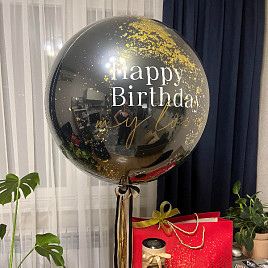  Большой воздушный шар с конфетти «Оникс» 24″