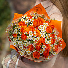 Букет «Тепло летних закатов»