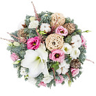 Цветы в шляпной коробке «Предвкушение чудес»