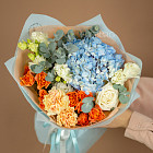 Авторский букет «Sky Blue» S