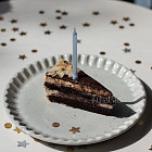 Свечи для торта «Голубой перламутр», 10 шт.