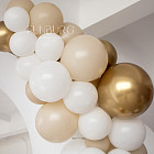 Разнокалиберная гирлянда из шаров «Золотое сияние», 1 м