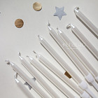 Свечи для торта «Белый перламутр», 10 шт.