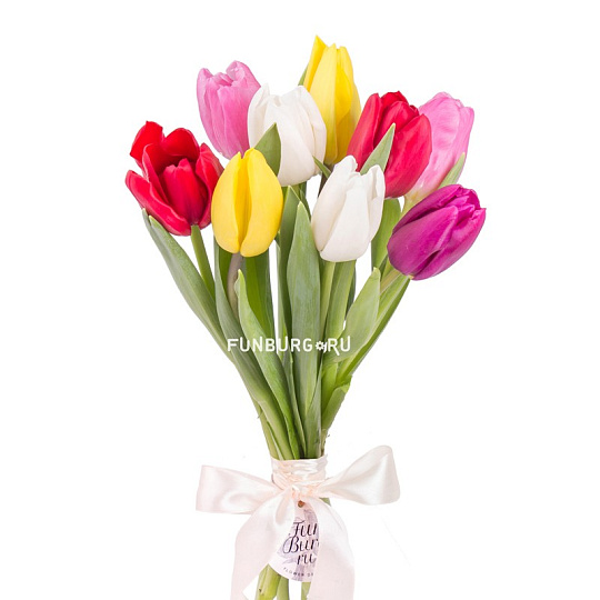 Букет тюльпанов «Весенний» (без упаковки)