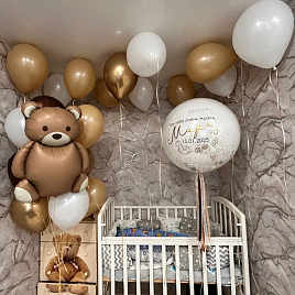 Шар из фольги «Мишка» (ретро)