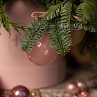 Цветы в шляпной коробке «Рождественский пунш»