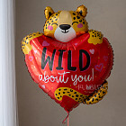 Шар из фольги «Влюблённый леопард»