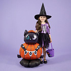 Ходящий шар «Котёнок в тыкве» (с воздухом)