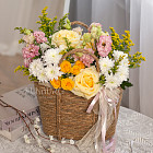 Корзина цветов «Солнечный полдень»