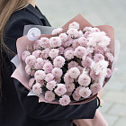 Монобукет из сиреневых хризантем Сантини