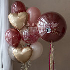 Набор: большой шар и связка «Marsala»