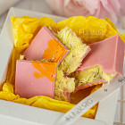 Шоколад ручной работы «Волосы ангела» (клубника и дыня)