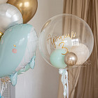 Шар Bubble с шариками «Tahiti» 20″