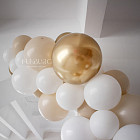 Разнокалиберная гирлянда из шаров «Золотое сияние», 1 м