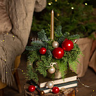 Композиция со свечой «Яблоки в карамели»