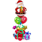 Фигура из шаров «Дед мороз с подарками»