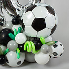 Фигура из шаров с цифрами «Звезда футбола»