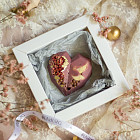 Сердце из бельгийского шоколада (шоколад Ruby)