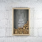 Копилка для винных пробок «Keep calm»