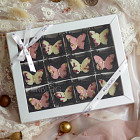 Шоколад ручной работы «Бабочки» L (белый, клубничный)